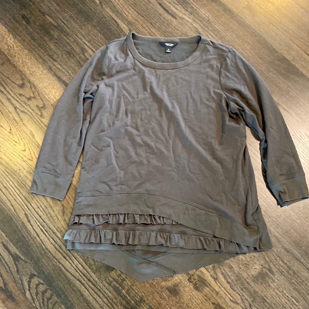 Simply Vera Green Asymmetrical Top Medium M GUC